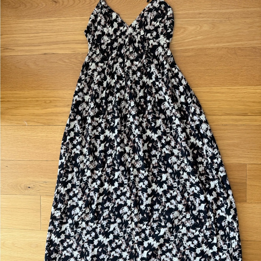 Talula Black and White Backless Midi Dress